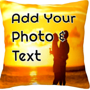 Personalized Photo and Text Pillowcase 45x45 cm Knit Fabric Plush Throw Gift for Mothers Fathers Pet Lovers
