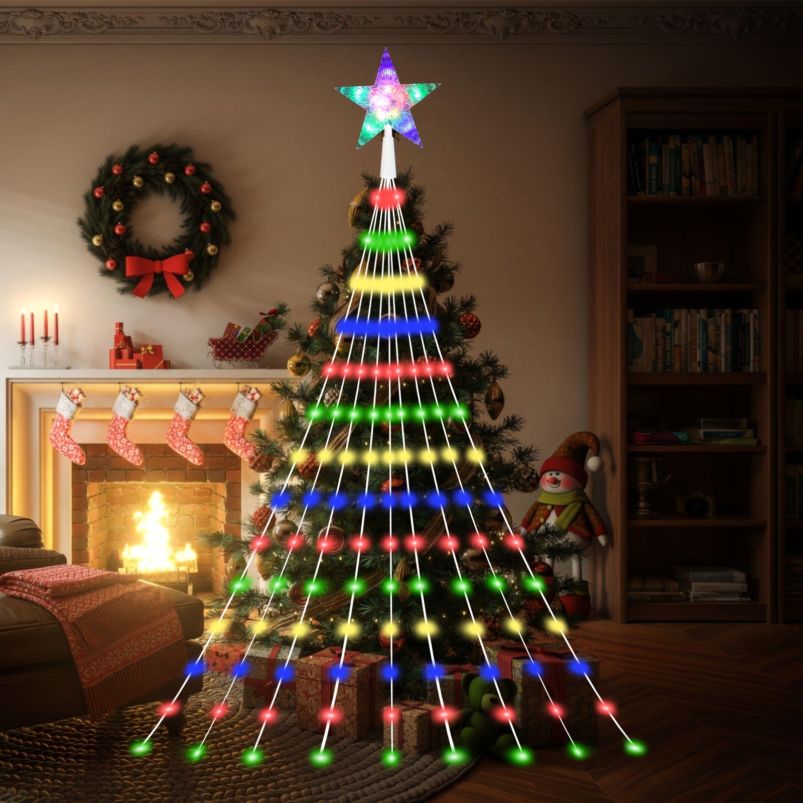 Battery-Operated Fairy Lights String Lights for Indoor Outdoor Decor Modern Plastic