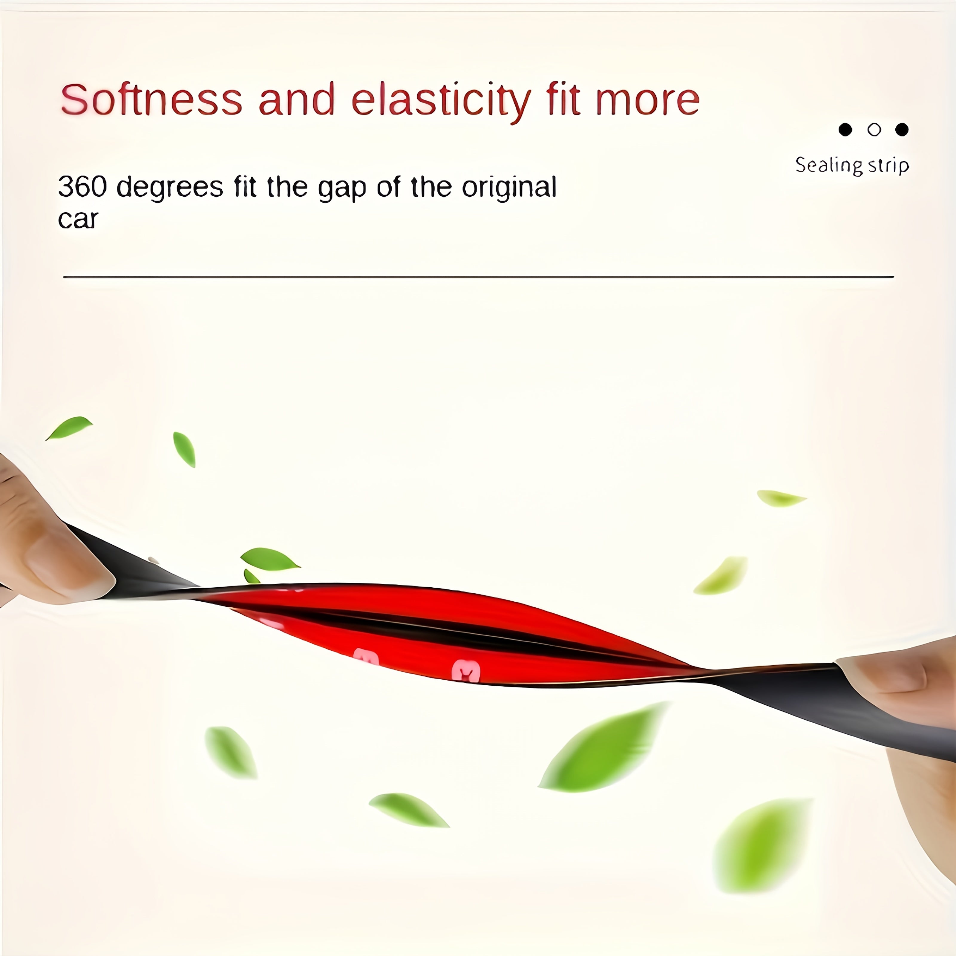 Universal T-Seam Car Windshield Weather Strip Black Plastic Leakproof Seal