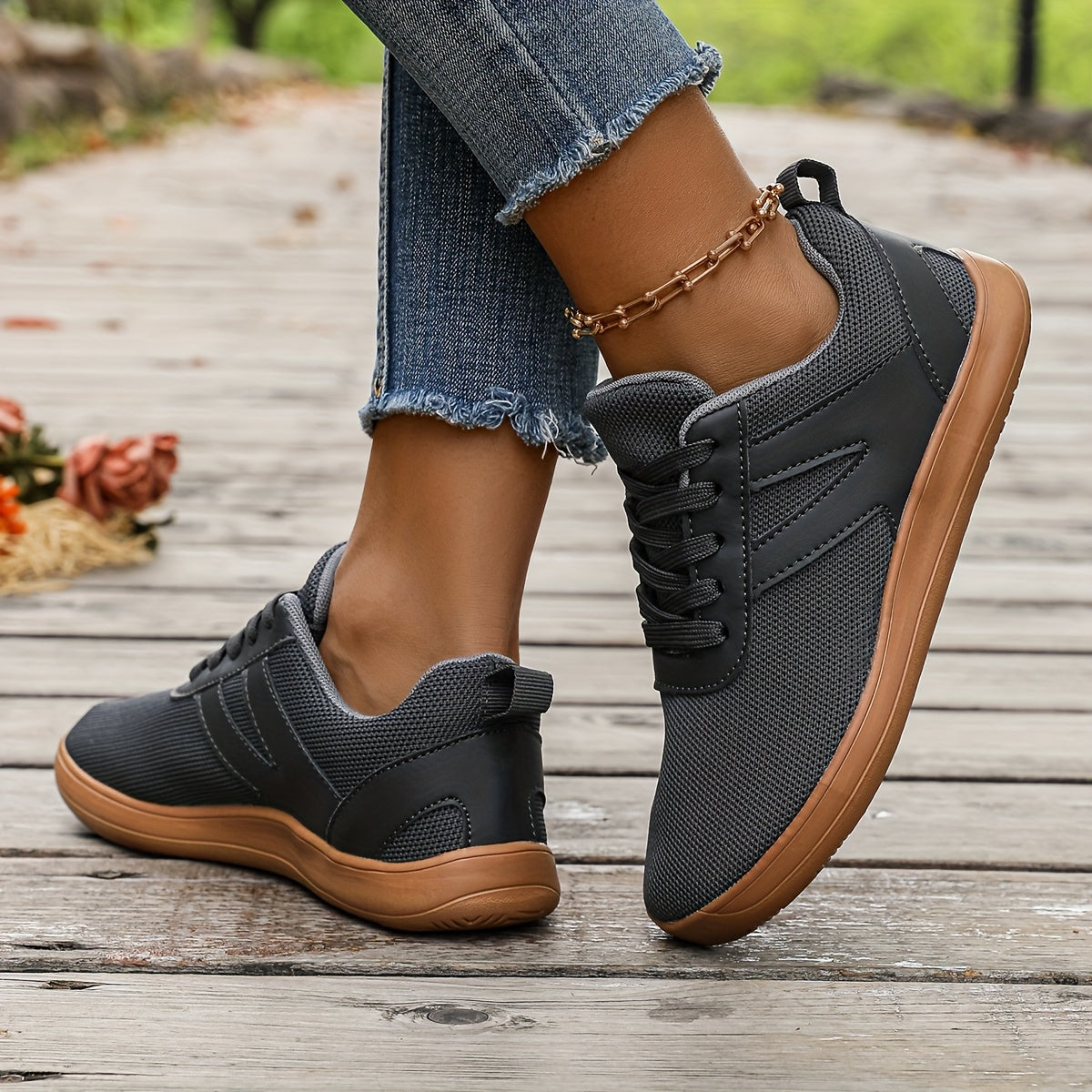 Women's Barefoot Sneakers Wide Fit Athletic Shoes Light Gray for Walking Tennis