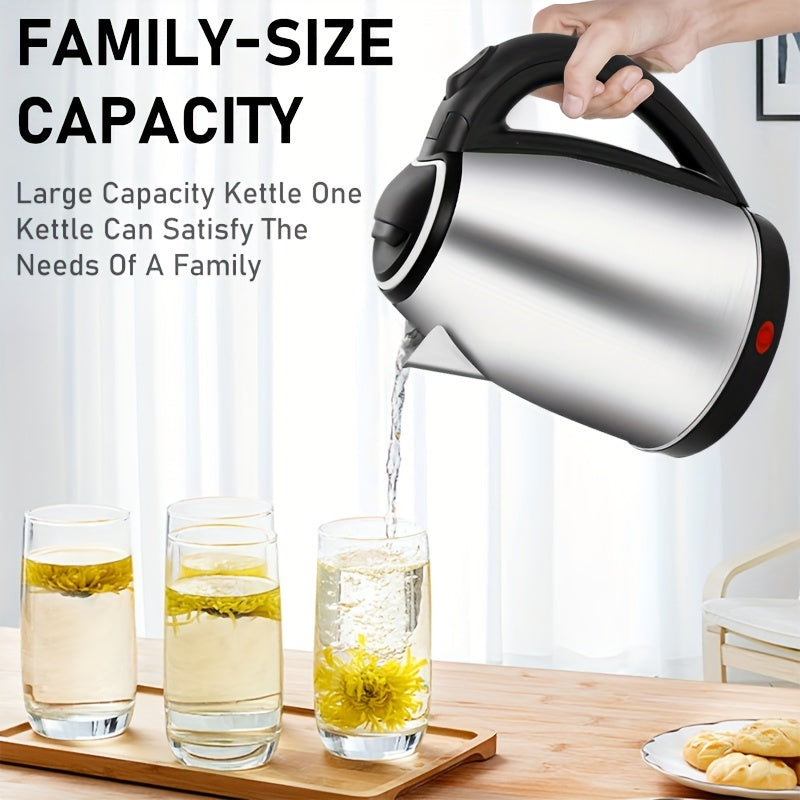 1.8L Electric Kettle BPA-Free 1500W Rapid Boil Black Stainless Steel