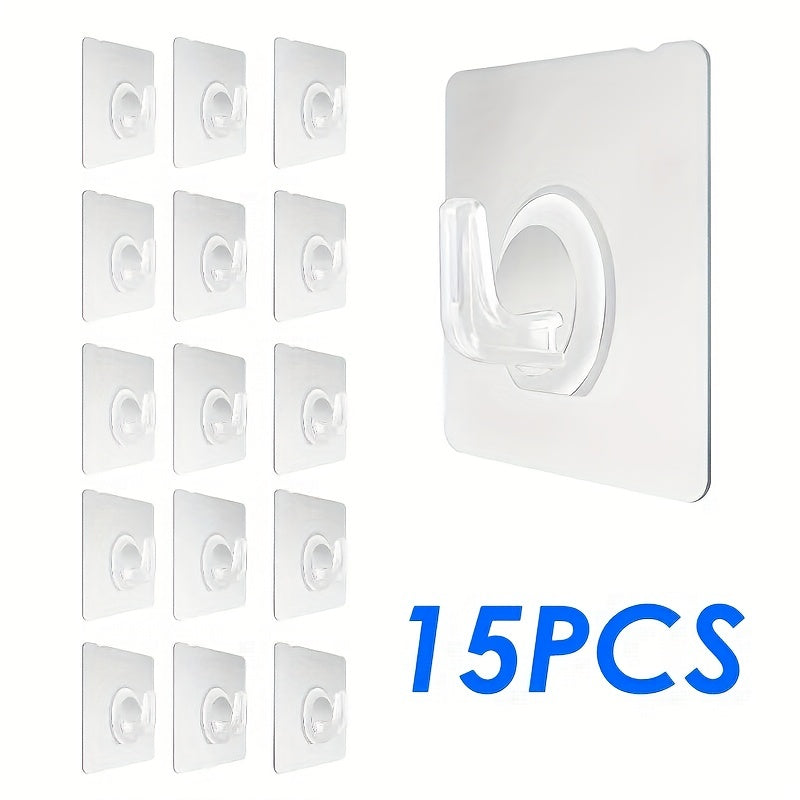 Ganchos de pared autoadhesivos resistentes, impermeables, sin taladro, con ventosa para cocina y baño