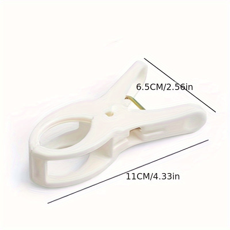 Pack of 5 Large Weather-Resistant Plastic Clothespins for Laundry and Hanging