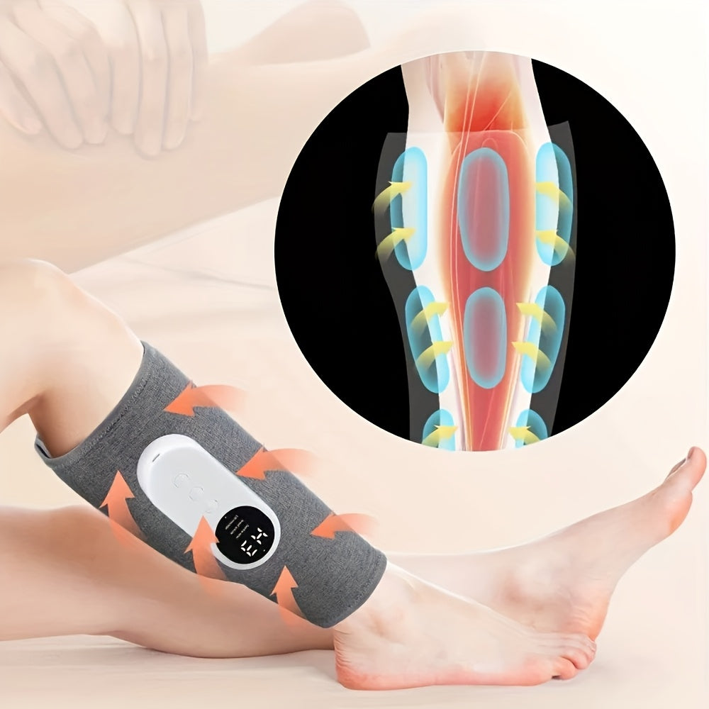 Calf and Foot Massager with Kneading Pressure Wave Hot Compress Rechargeable Lithium Battery Whole Body Use
