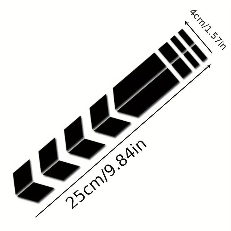 Motorcycle Fender Decal Waterproof TPU Laser-Inspired Gradient Sticker