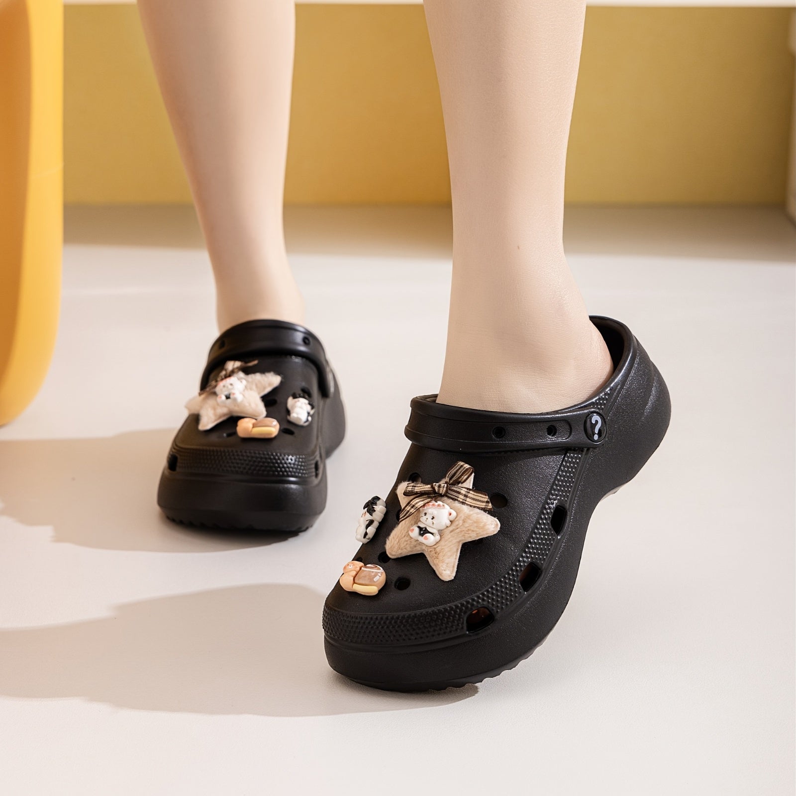 Women's Cute Cat Star EVA Slide Sandals Summer Casual Slip-Ons