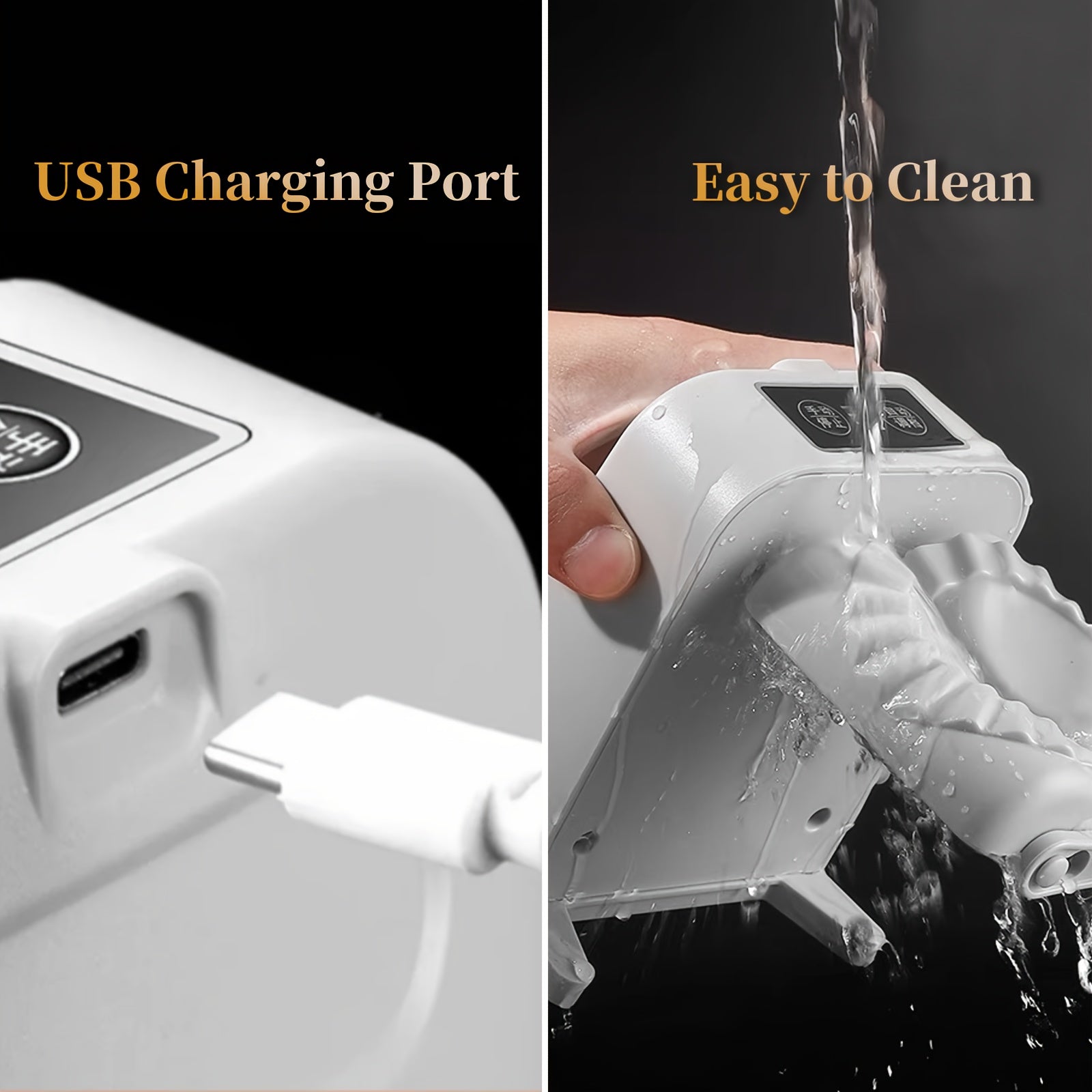 Electric Single-Head Dumpling Machine for Home Use with 2 Modes, Rechargeable, Includes Filling Roller, Press, Cutter, Spoon, Brush