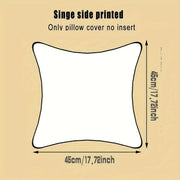 Personalized Polyester Throw Pillow Cover 45.72cm Custom Photo or Text Holiday Gift