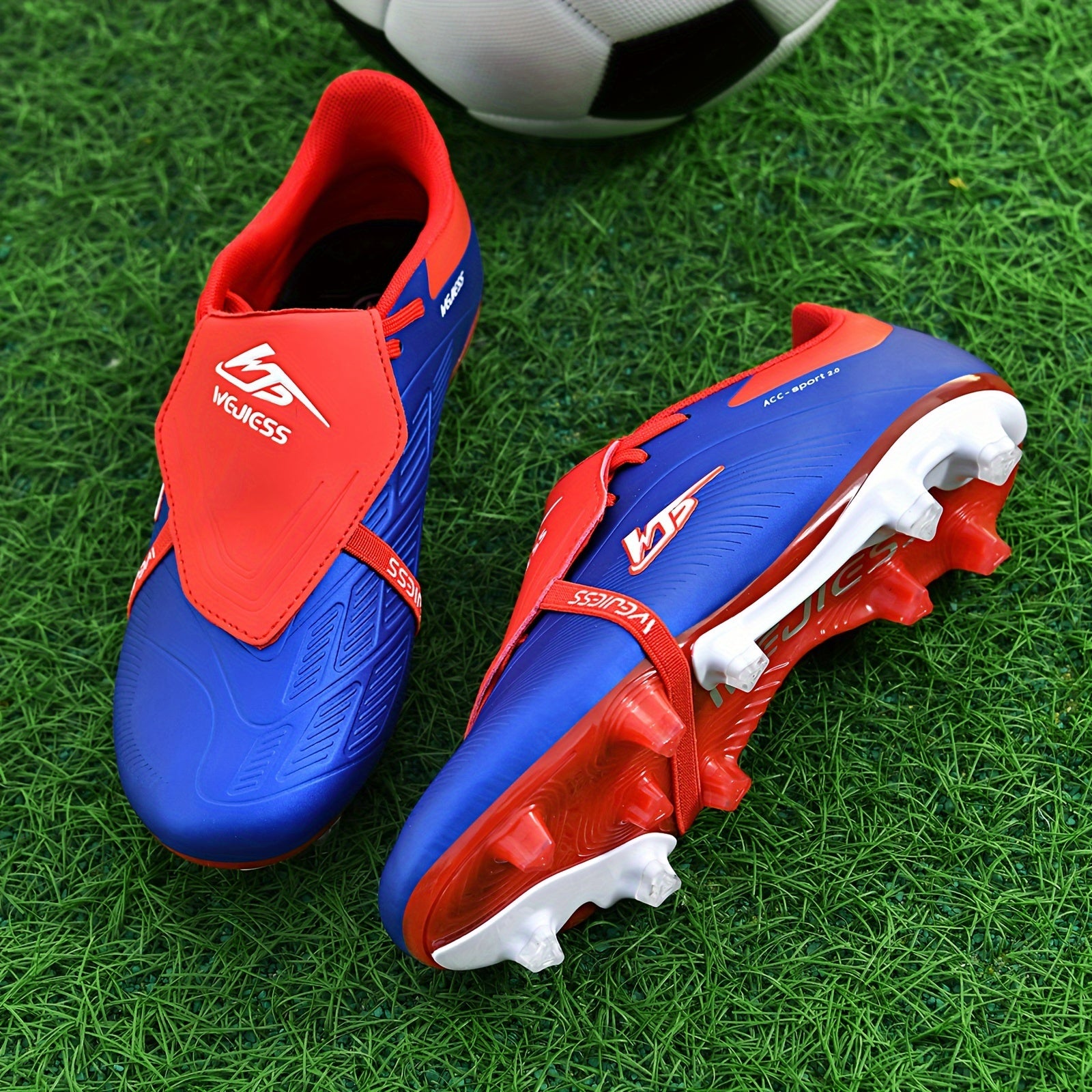 Мужские черно-белые высокие футбольные бутсы с противоскользящими шипами, дышащие, легкие