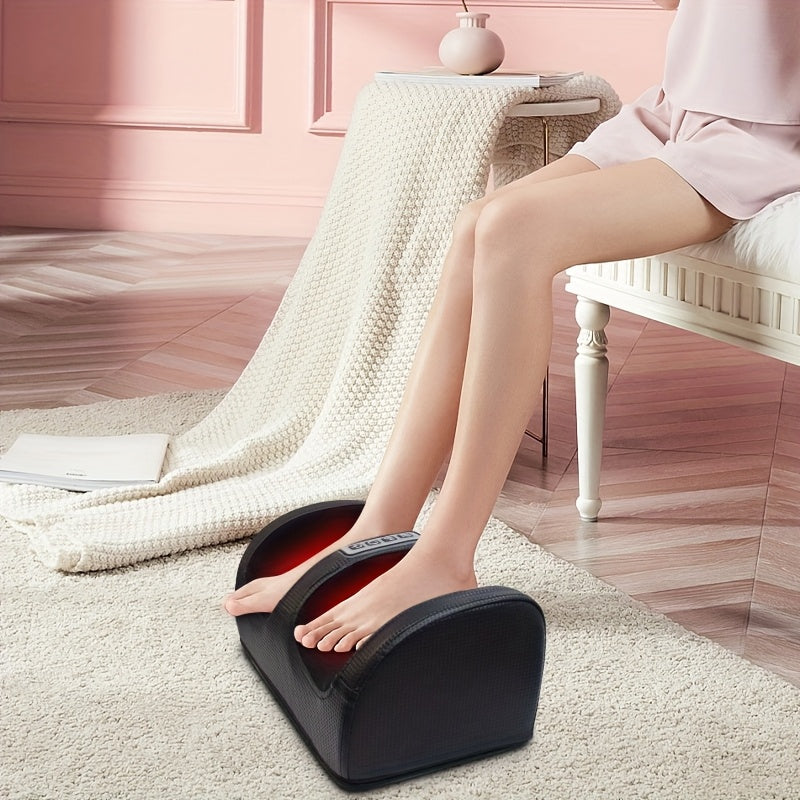 Portable Heated Foot Massager with Multiple Modes Compact Design for Relaxation