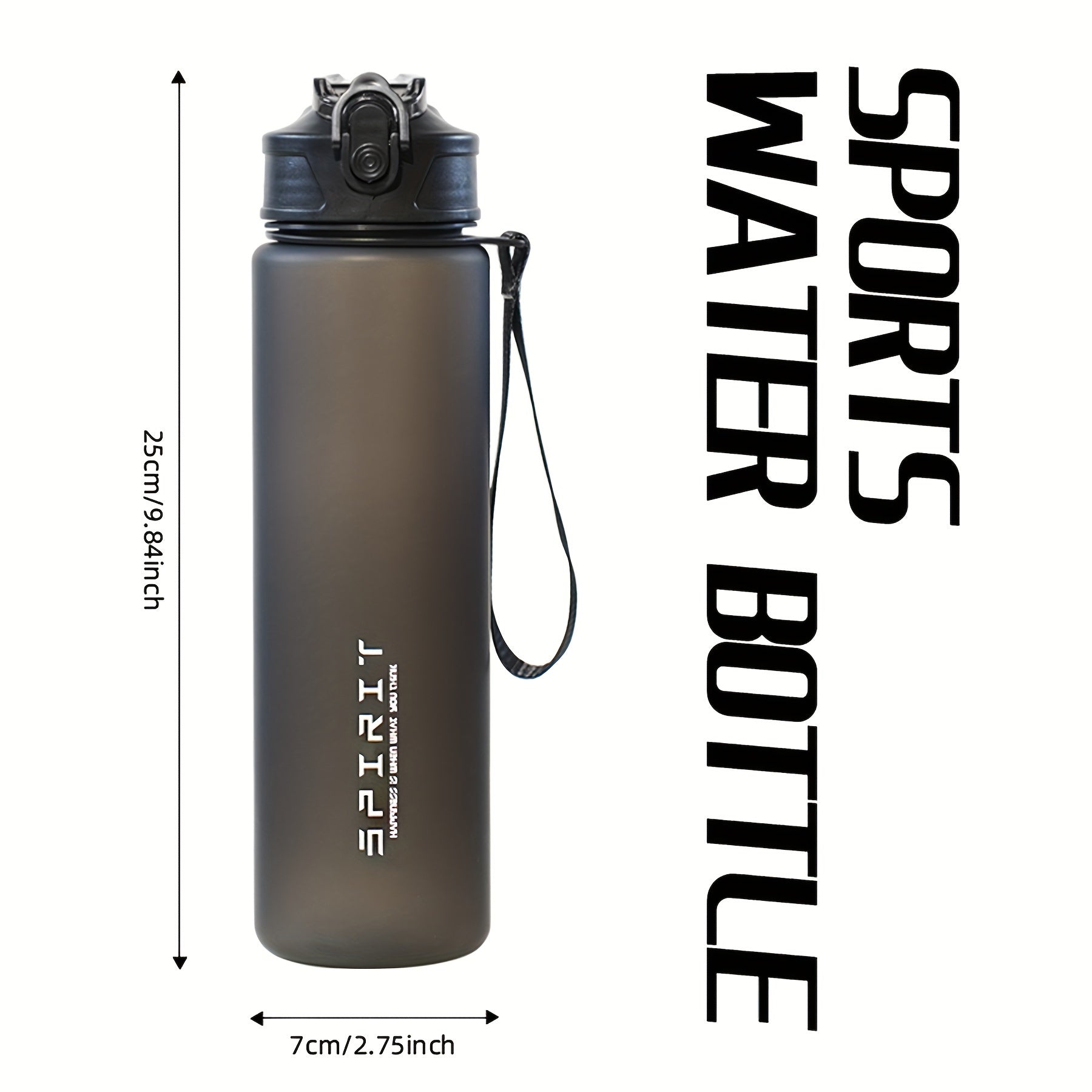 Portable Gradient Sports Water Bottle 26oz Leakproof Dishwasher Safe Outdoor
