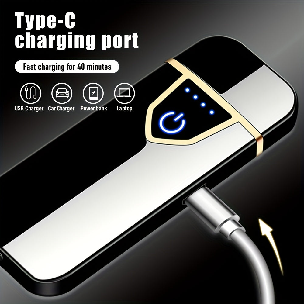 Outdoor Reusable USB Rechargeable Arc Lighter Windproof Igniter