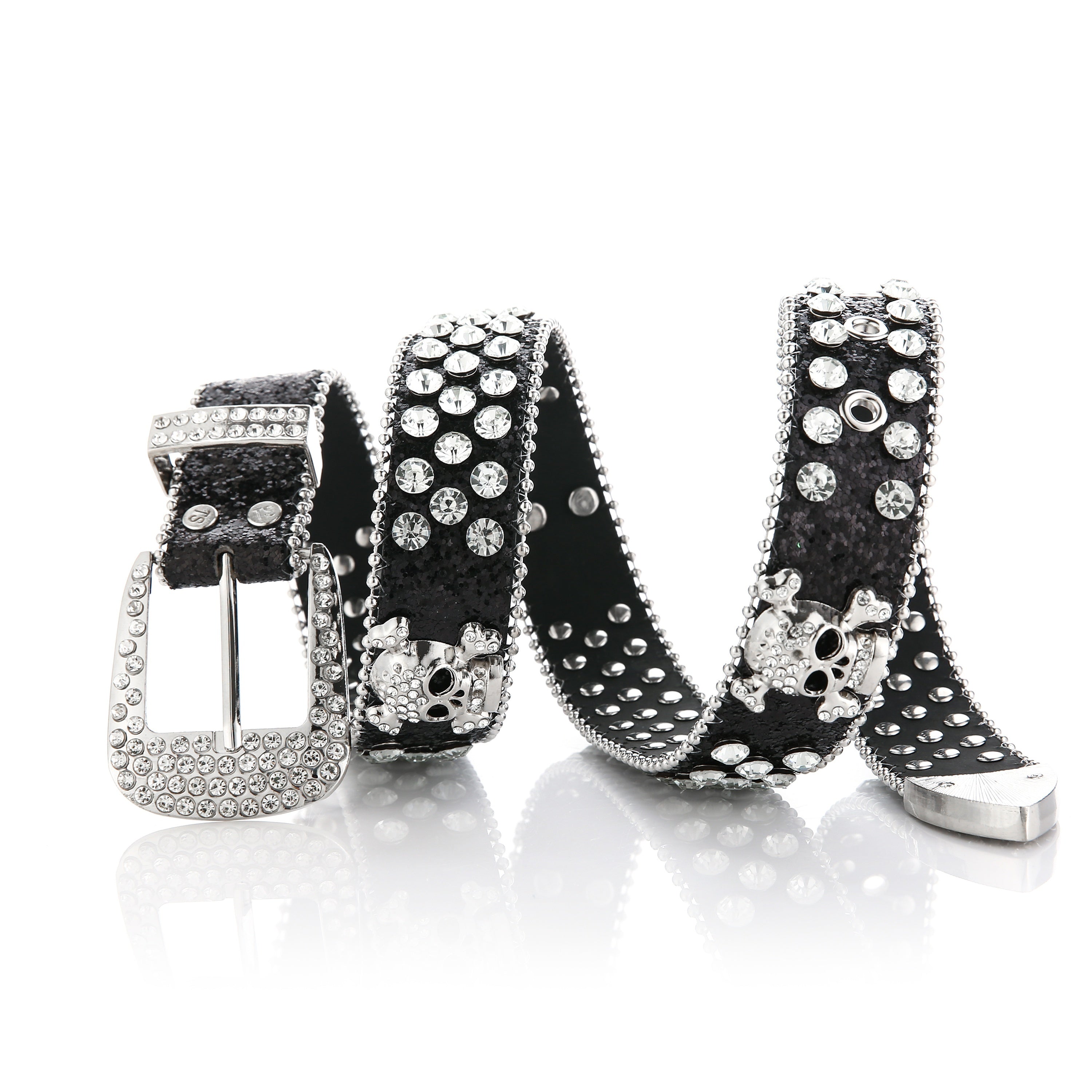 Women's Waist Belt Hip Hop Punk Rhinestone Western Style Accessories