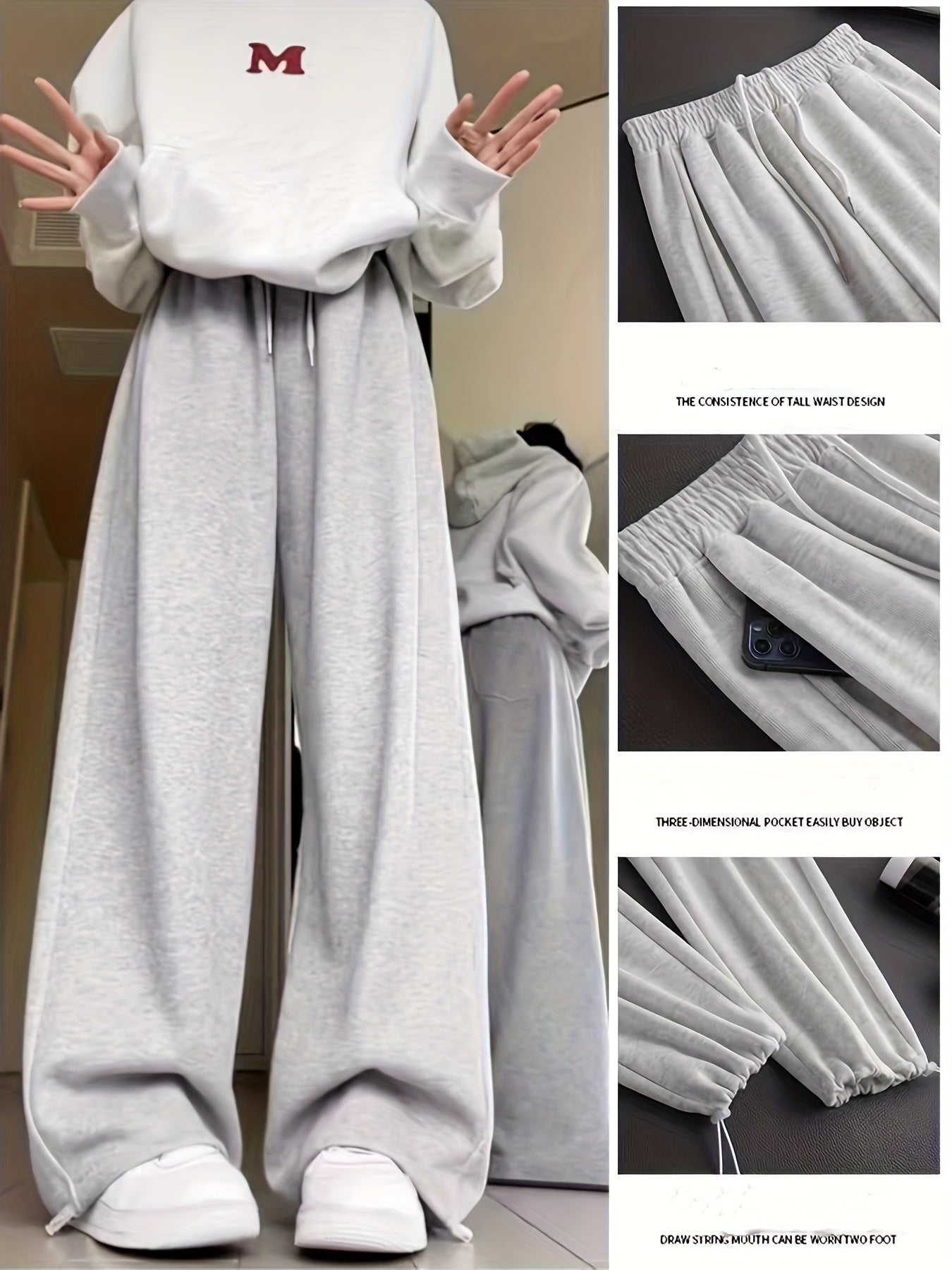 Yozgi 2024 uchun yangi Yoshlar Keng Qovoqli Sport Shimlarimizni taqdim etamiz: polyester aralashmasidan tayyorlangan, mikro-elastik, bir rangda, uzun uzunlikda, cho'ntak detali bilan, keng kesimda va mos keladi.