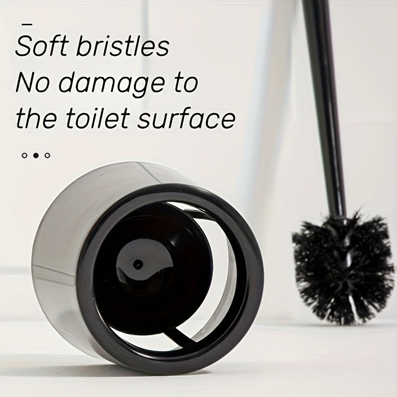 Elektrsiz hojatxona cho'tkasi to'plami, egiluvchan uzun tutqichi bilan, hammom idishlari uchun plastik tozalash cho'tkasi, o'lik burchaksiz dizayn, yashash xonasi, hammom, hojatxona, patio uchun tutqich kiritilgan - qo'lda tozalash vositasi