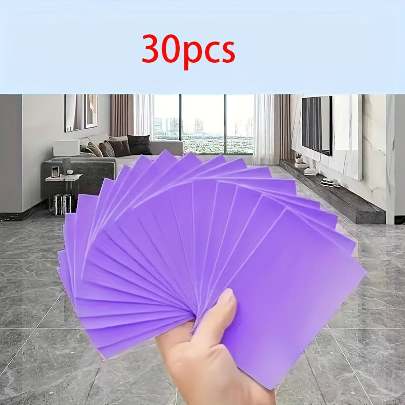 Uy va tashqarida foydalanish uchun Qattiq chizilmaydigan ko'p maqsadli tozalash varaqalari, Ko'p rangli Ko'k