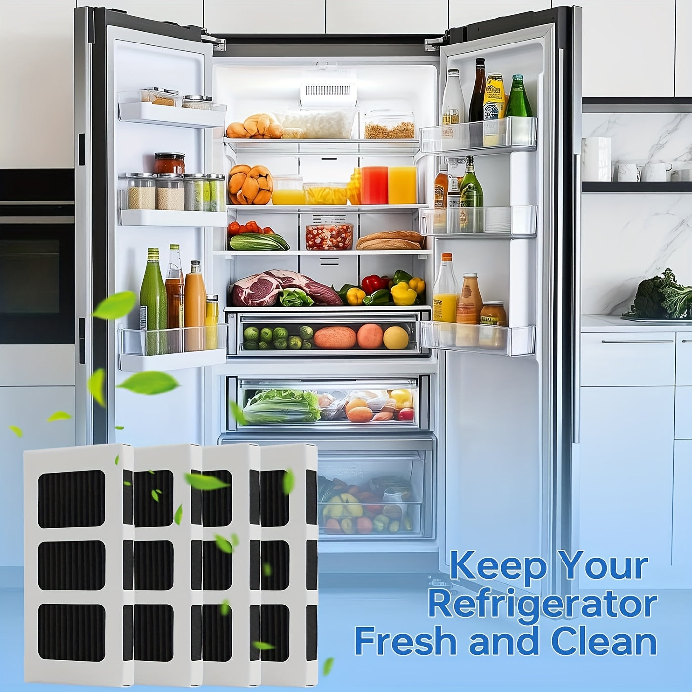 Filtro de aire para refrigerador compatible con modelos Electrolux y Frigidaire, pack de 4