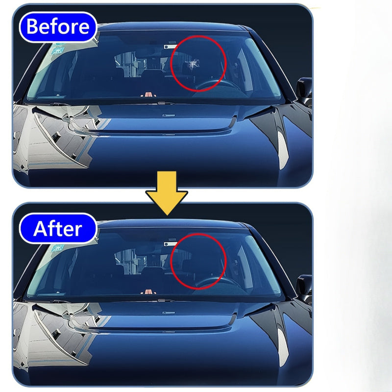 Windshield Repair Kit Nanofluid Technology for Chips and Cracks Automotive Glass Repair