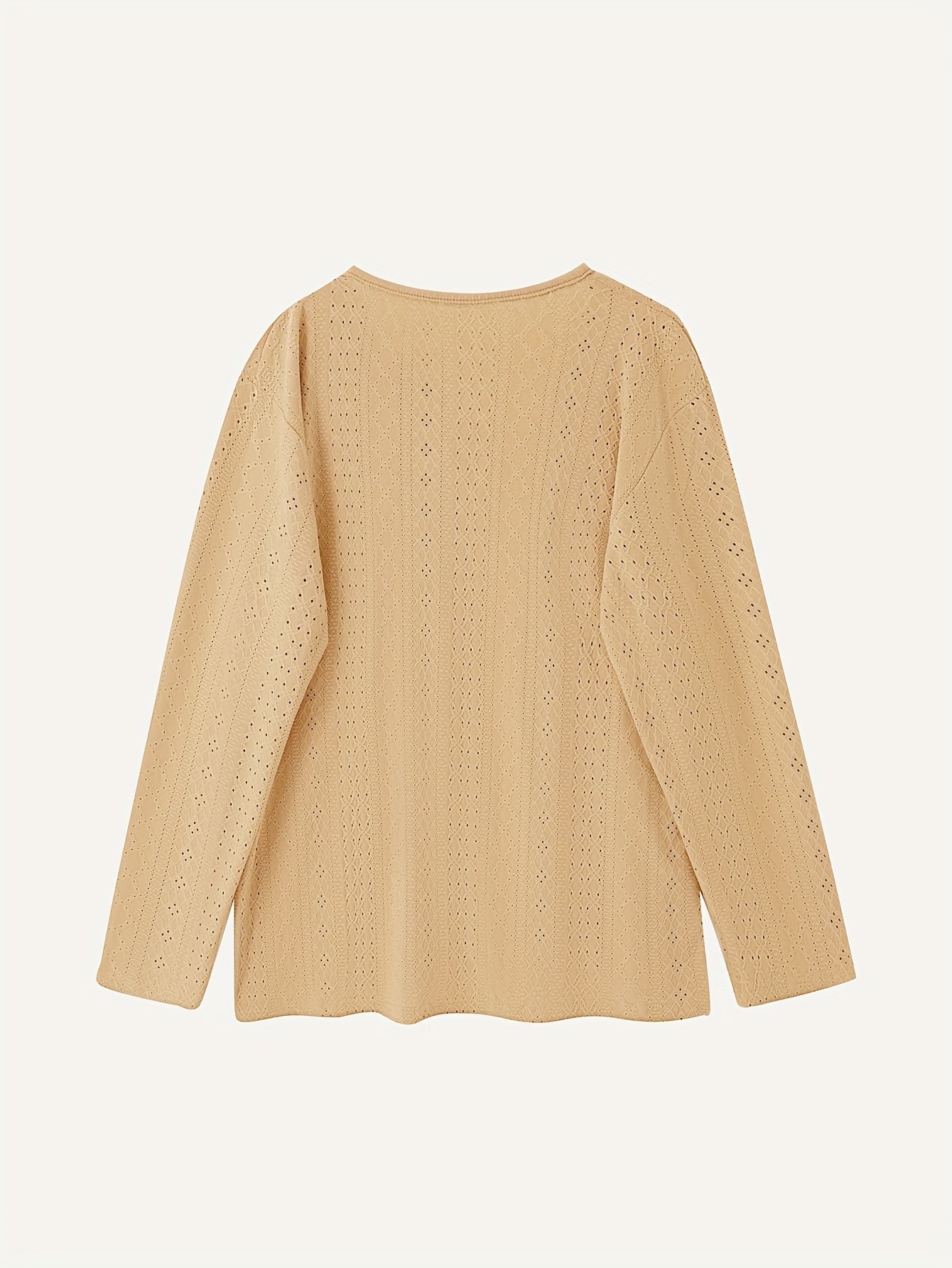 Plus Size Textured Cardigan Women's Casual Jacket, Versatile and Stylish