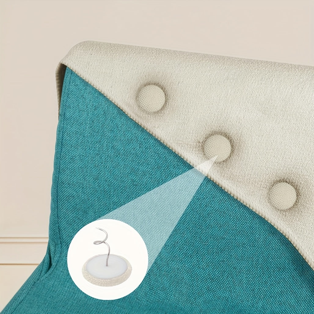 Pack of 20 Linen Covered Button Twist Pins for Upholstery and Home Decor