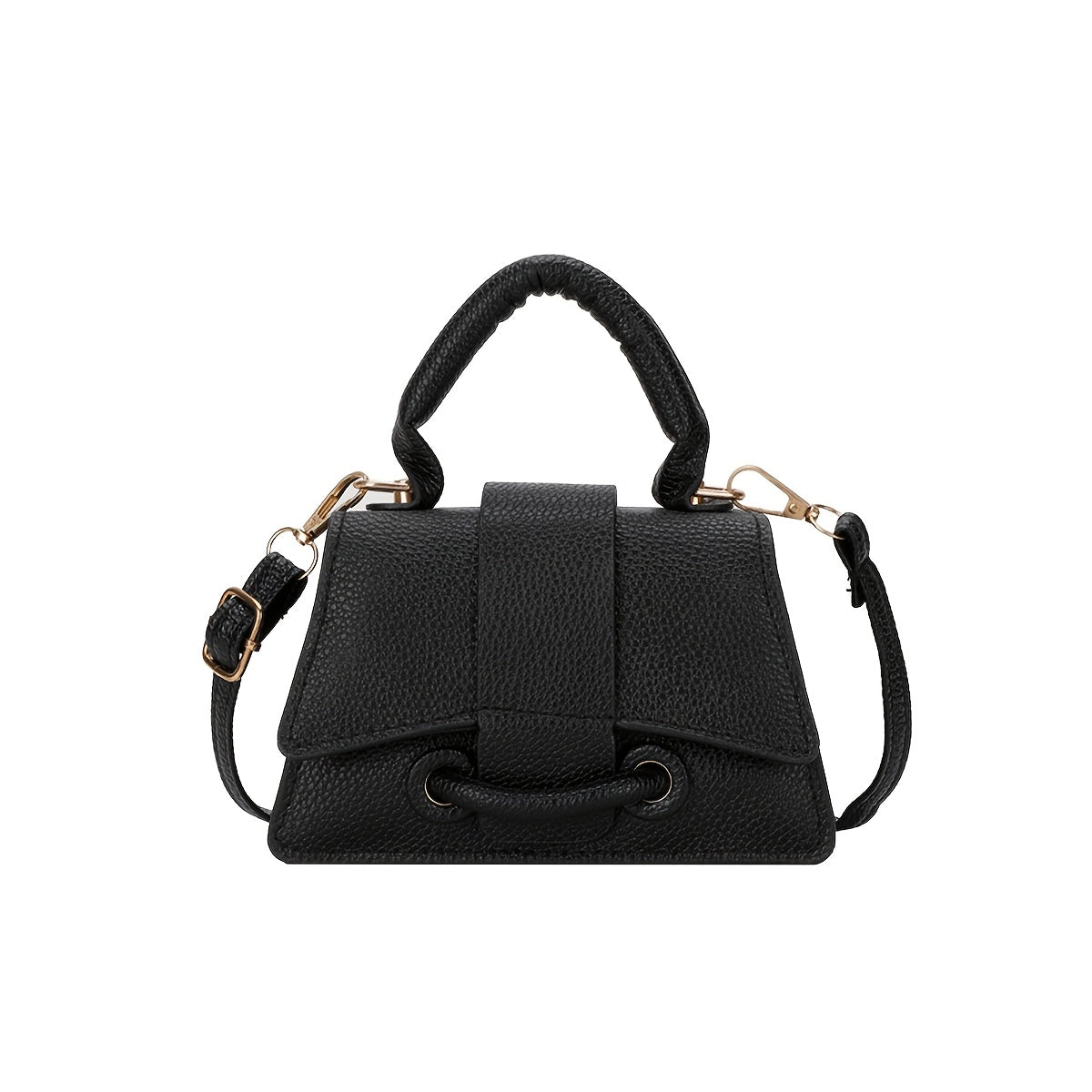 Girls Mini Crossbody Bag PU Lightweight Adjustable Strap Top Handle for Daily Outings