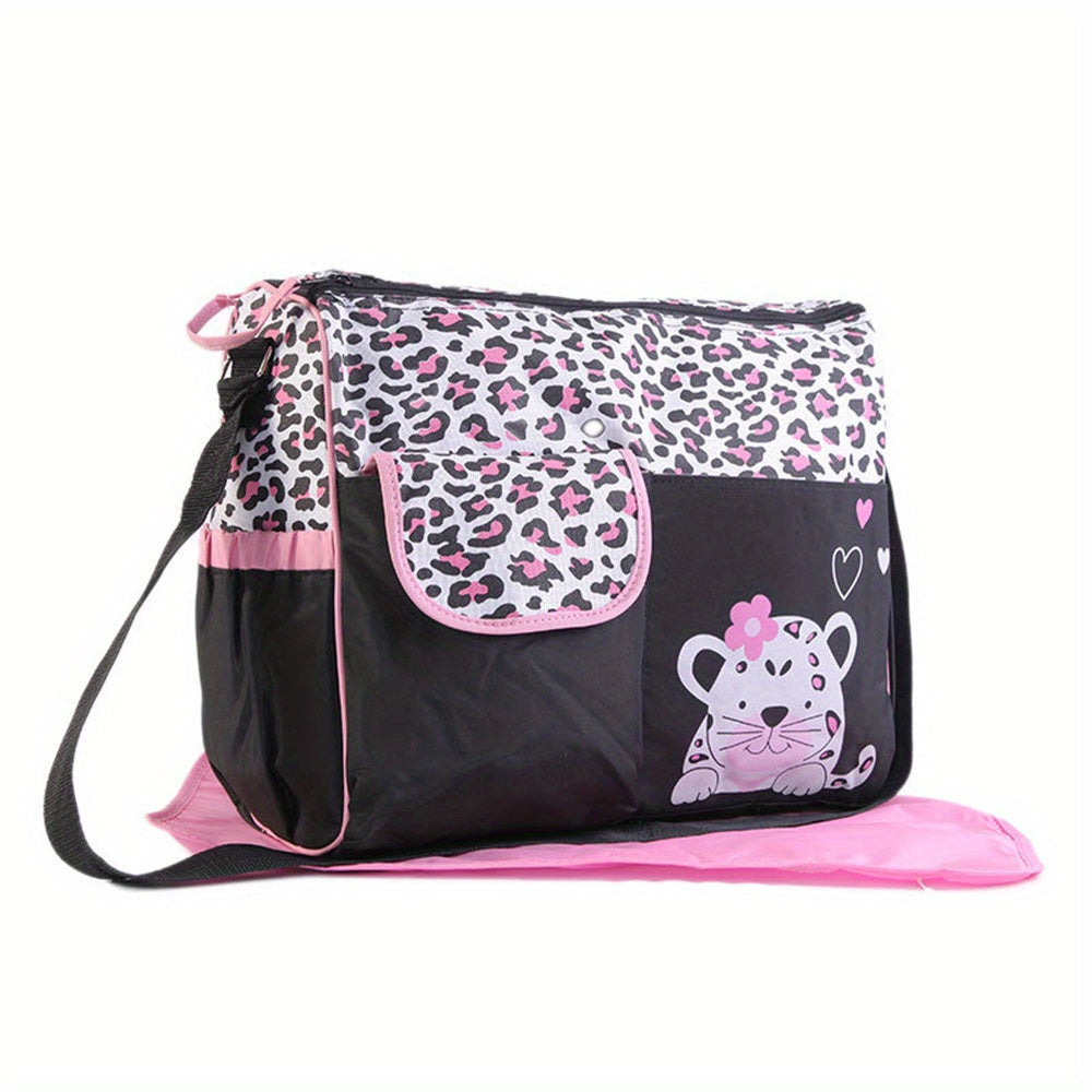 Diaper Bag for Moms with Cartoon Pattern Spacious with Multiple Functions Wet and Dry Separation