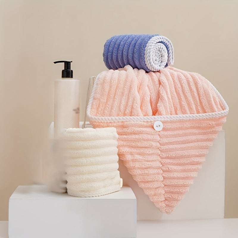 Ayollar uchun soch quritish shapkasi, super singdiruvchi tez quriydigan sochiq va ikki qatlamli dush shapkasi.