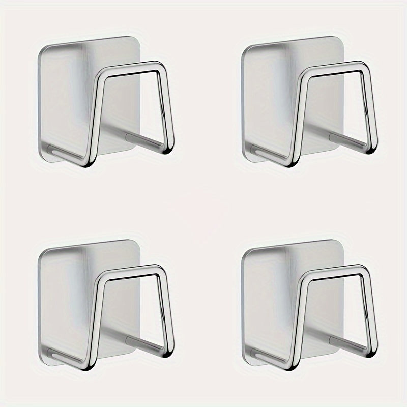 Gancho de almacenamiento de pared de acero inoxidable para accesorios de cocina y estantes de utilidad