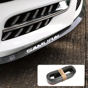 Universal Car Front Bumper Lip Carbon Fiber Side Skirt Spoiler Anti Scratch Protector