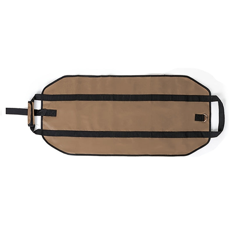 Canvas Log Carrier Bag Firewood Tote with Handles and Security Strap