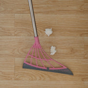 Alüminiy tutqichli shisha va polni tozalash uchun yig'iladigan plastmassa qopqog'li mop, hammomni tozalash uchun