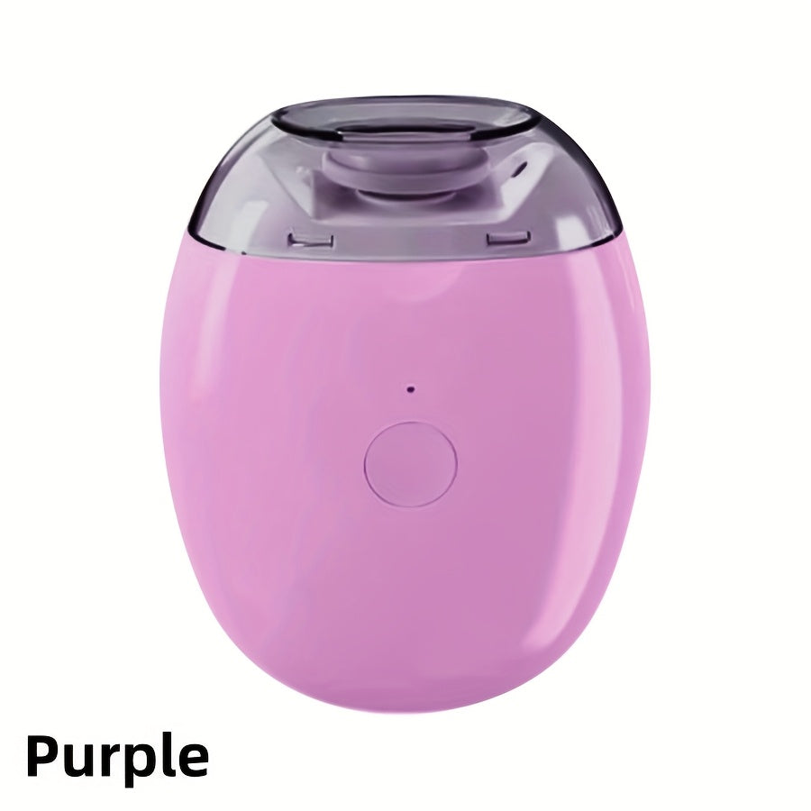 Portable Electric Nail Trimmer with USB Rechargeable Battery and LED Light