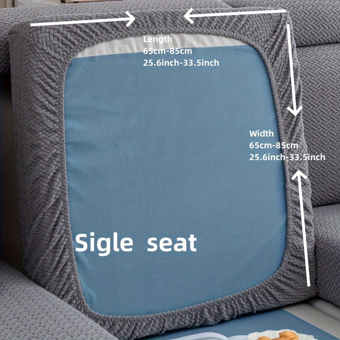 Checkered Polar Fleece Sofa Cover Universal Fit Machine Washable Multi-Purpose