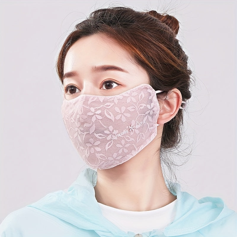 Women’s UV Protection Face Mask Breathable Ice Silk Summer Thin Eye Mask Pack of 1-5