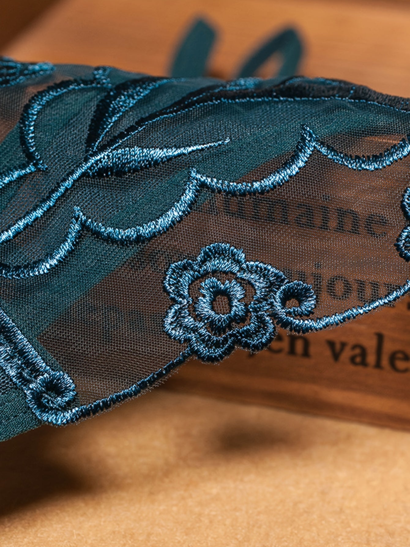 Women's Low Waist Embroidered Panties Sexy Lingerie