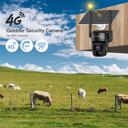 Wireless Cellular Security Camera with Solar Power 3G/4G LTE Night Vision Motion Detection