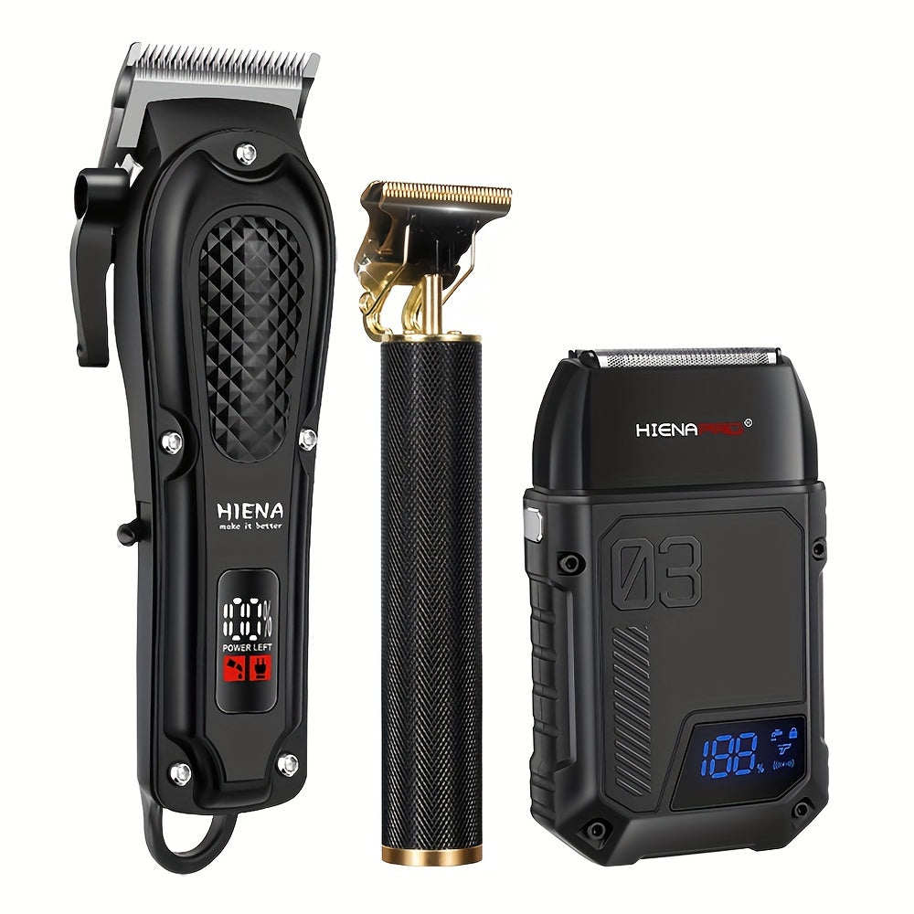 Cortapelos profesionales para hombres, cortapelos de barbero inalámbricos, batería de litio de 1500mAh