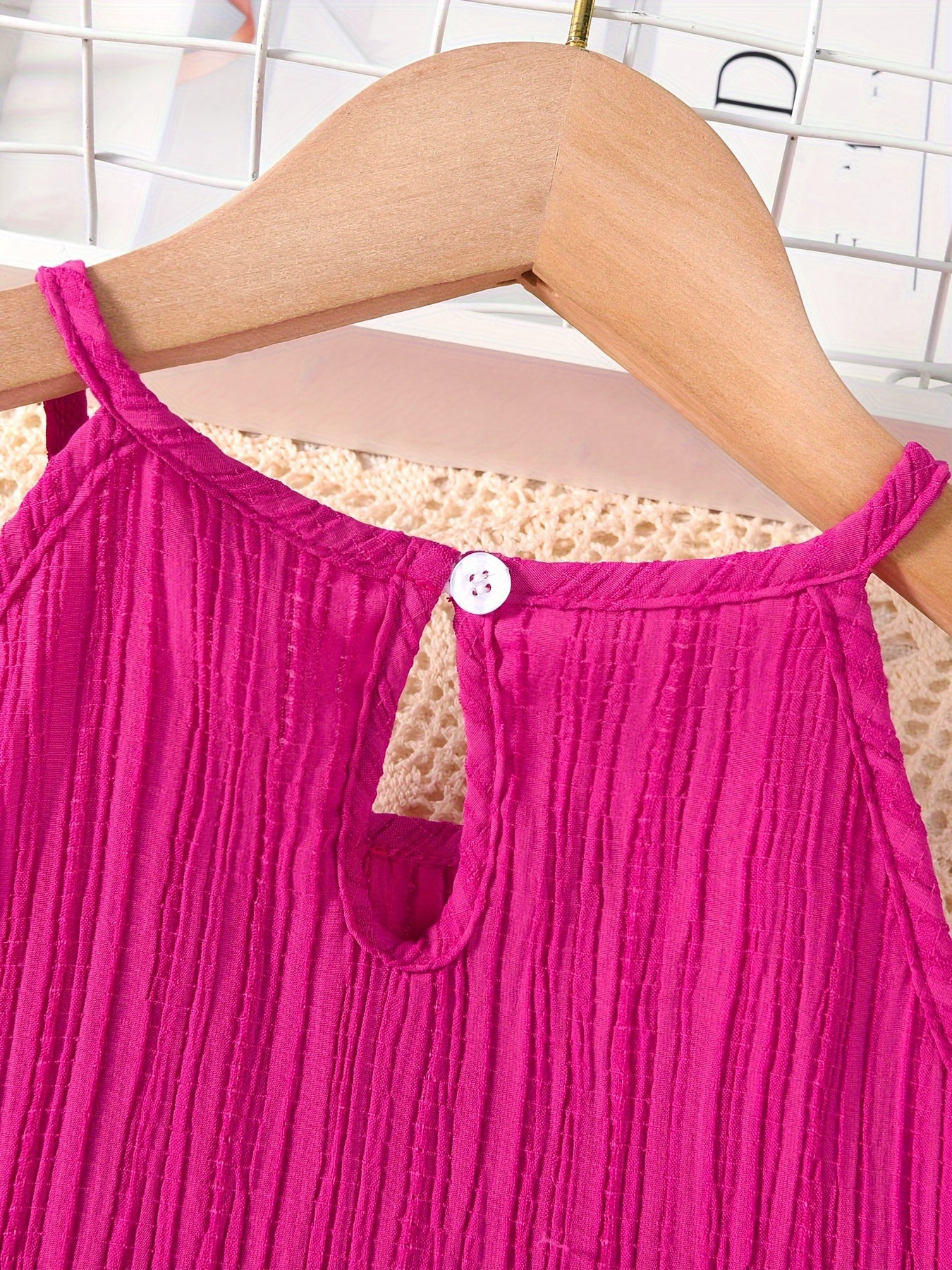 Girls Summer Outfit Set Sleeveless Top and Straight Pants for Kids