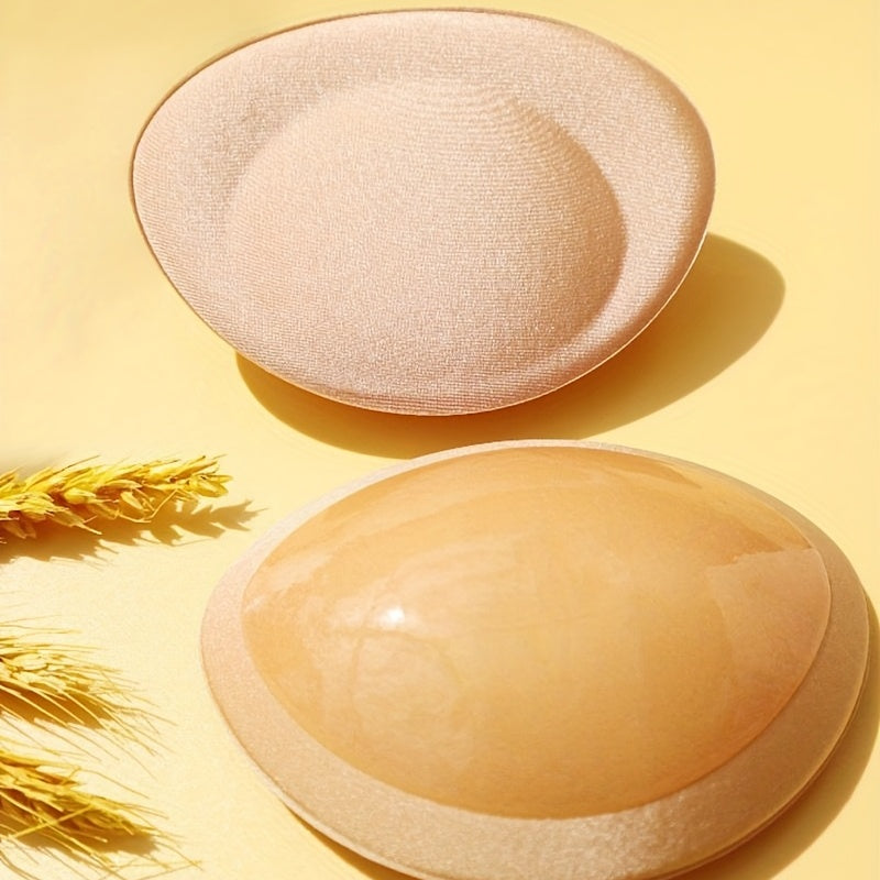 Women's Breast Enhancer Pads Adhesive Bra Inserts for Lingerie Underwear Solid Color 1 Pair