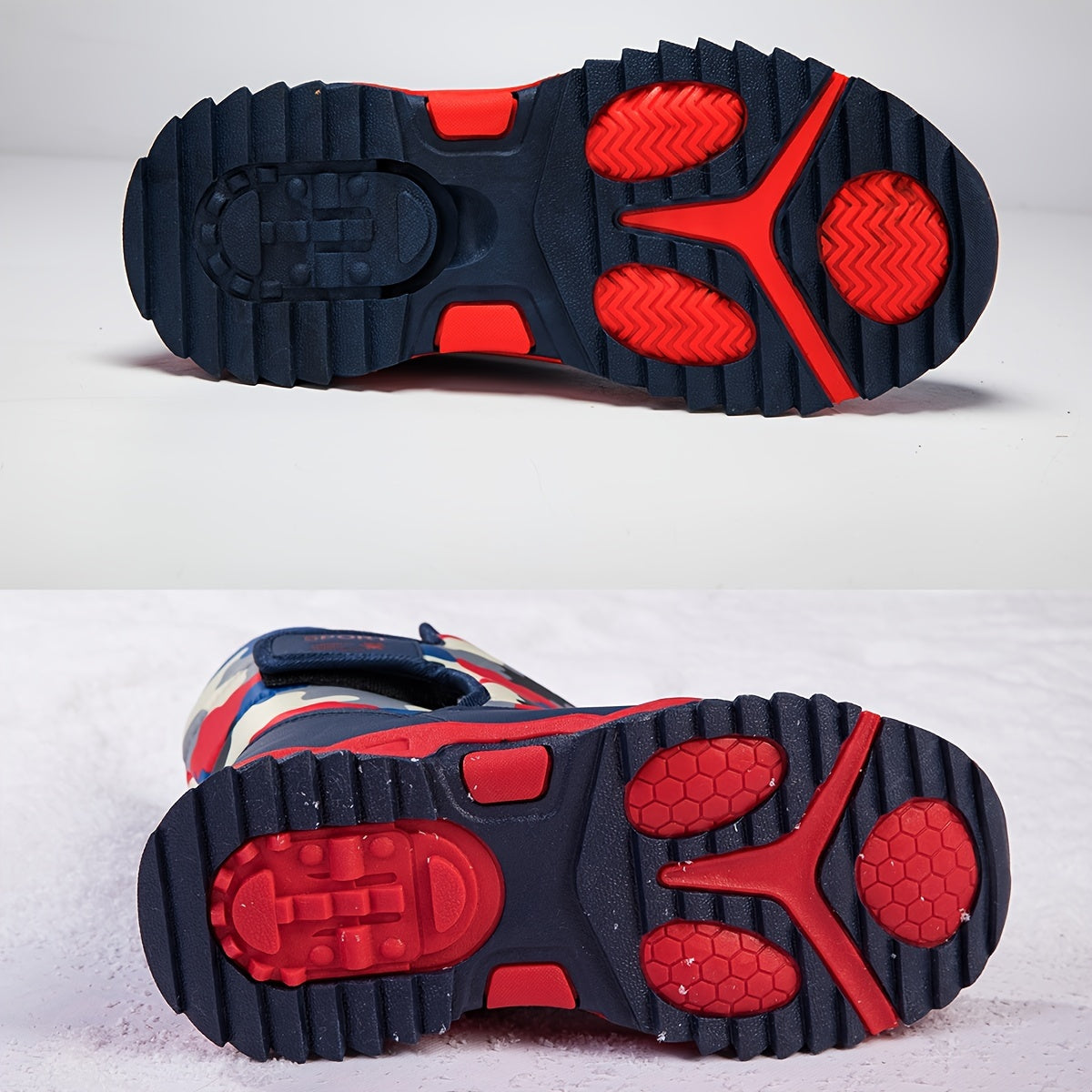 Unisex Camouflage High-Top Snow Boots for Boys Girls Toddler Winter Warm Insulated