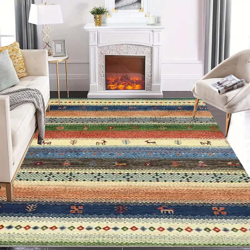 Non-Slip Kitchen Mat with Chic Print, Durable, Easy to Clean, for Living Room Porch Balcony