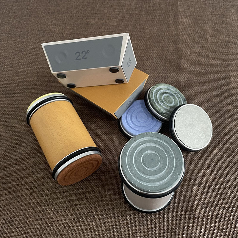 Afilador de cuchillos manual con piedra de afilar de diamante. No necesita batería. Herramienta de cocina