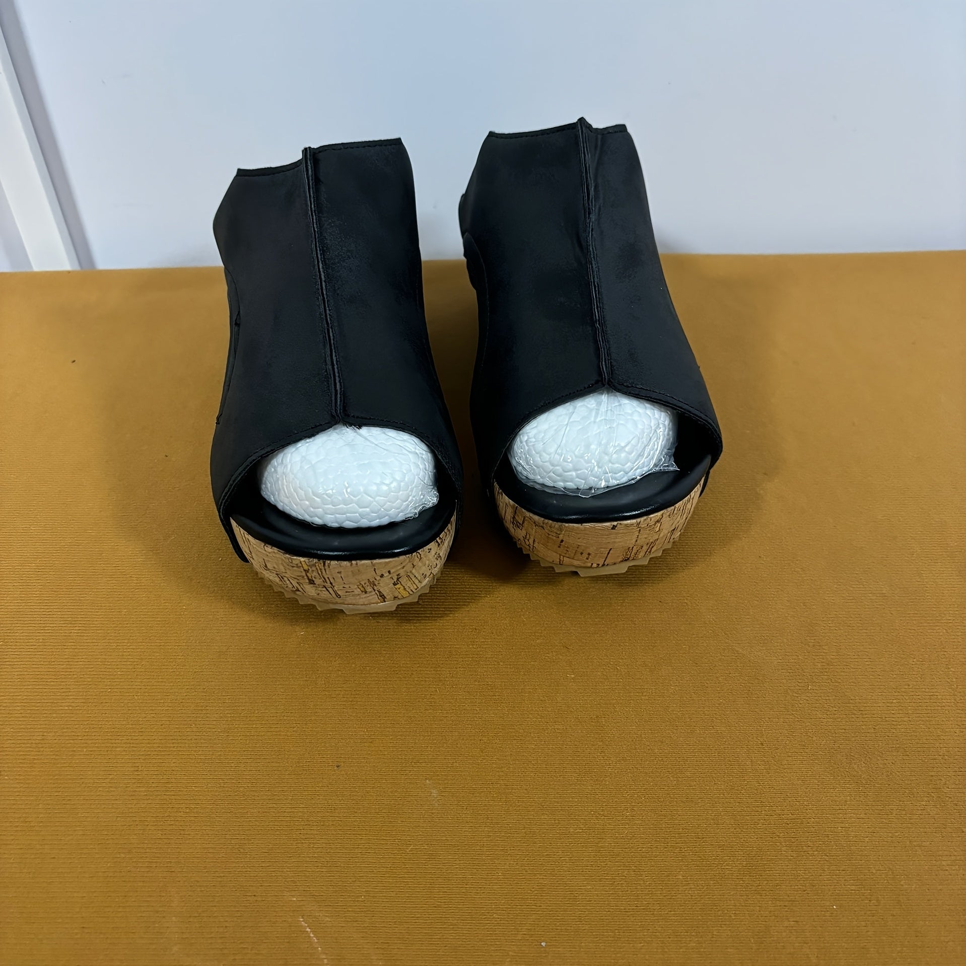 Women's Flat Heel Sandals Open Toe Slip-On Rivet Faux Leather Summer Shoes