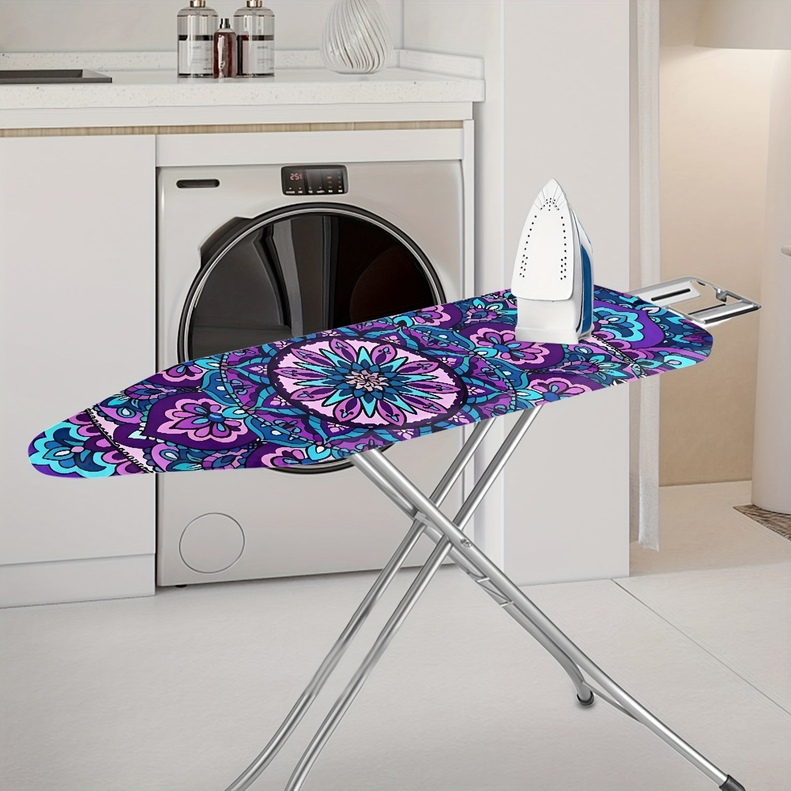 Mandala Pattern Boho Ironing Board Cover High-Temperature Resistant Dustproof