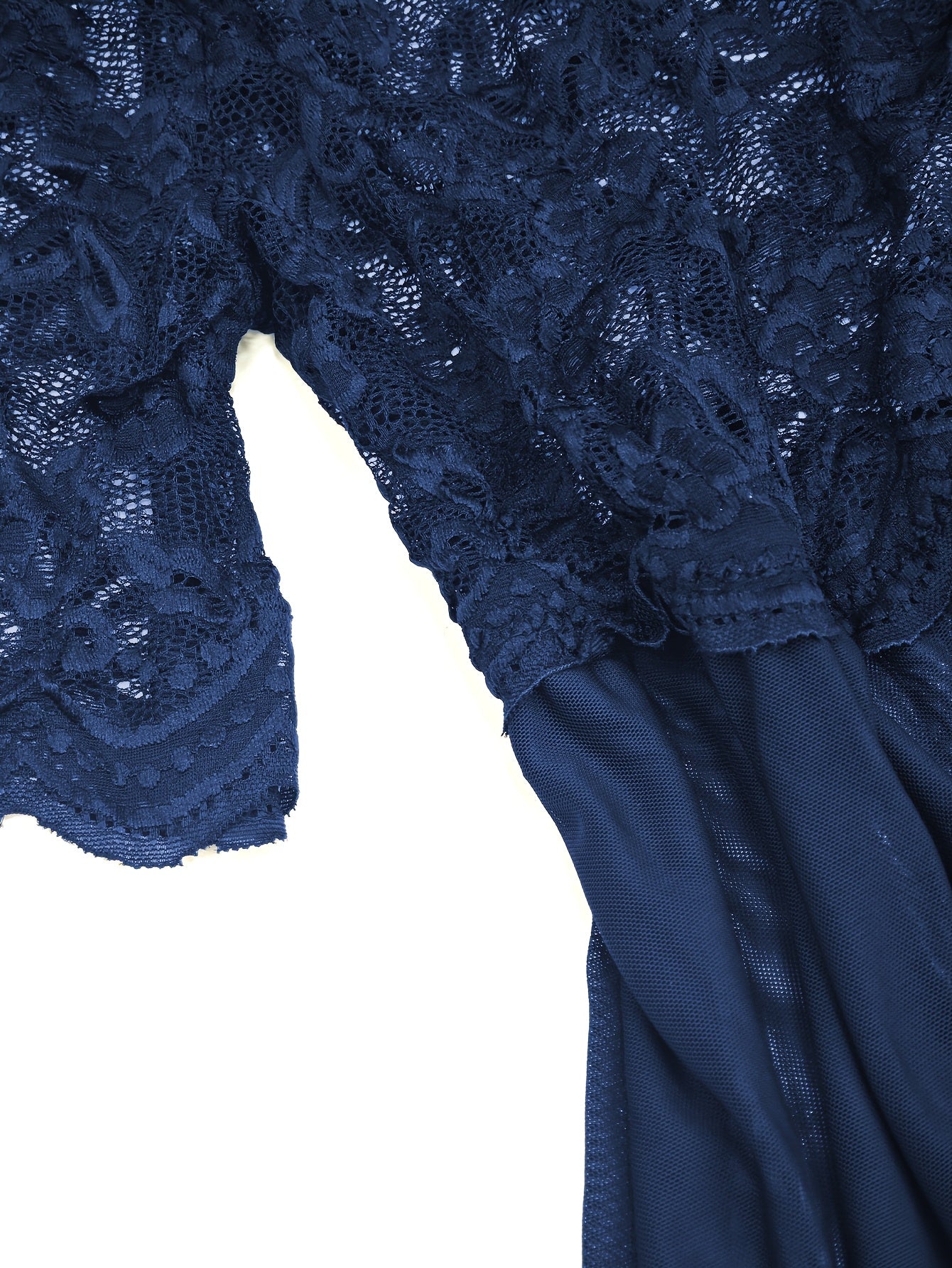 Комплект женского белья больших размеров из кружева, прозрачный боди, соблазнительный ночной наряд