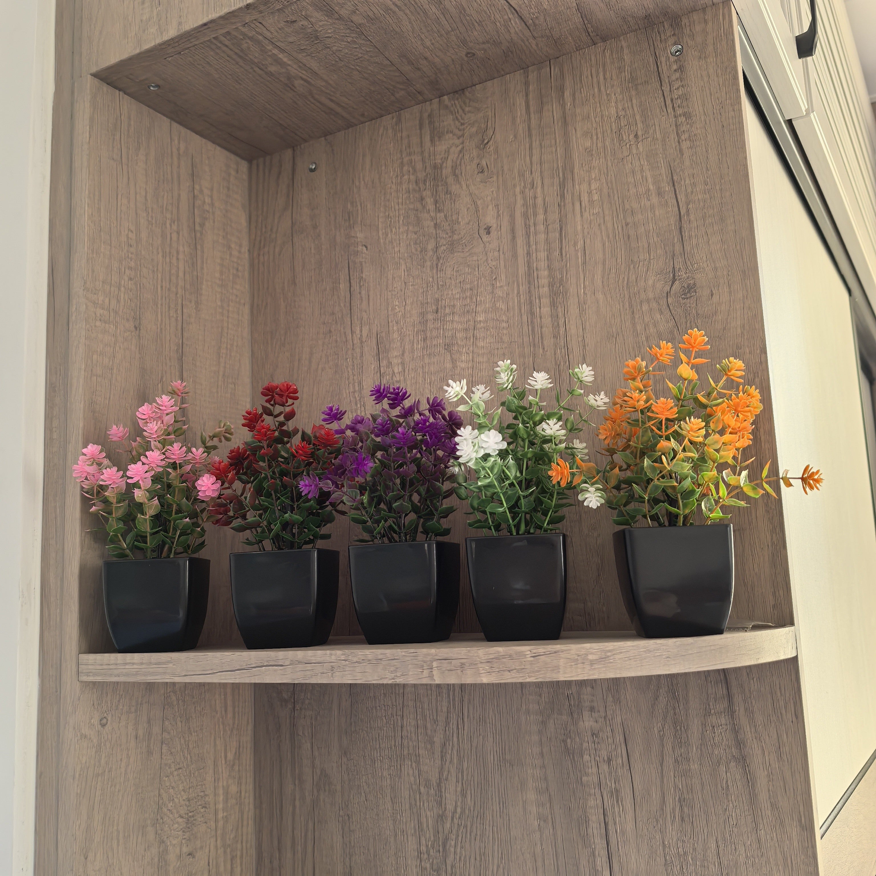 Artificial Plants Mini Eucalyptus and Grass Potted Decor for Home Office