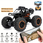 Coche RC inalámbrico con cámara 720P, control remoto WiFi con detección de gravedad para niños de 6+