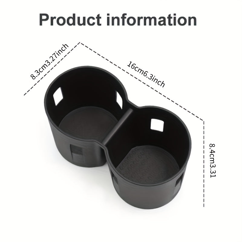 2022-2025 OMODA C5 uchun qora avtomobil ichki qopqog'i uchun stakan tutqichni tashkil etuvchi moslashuvchan saqlash