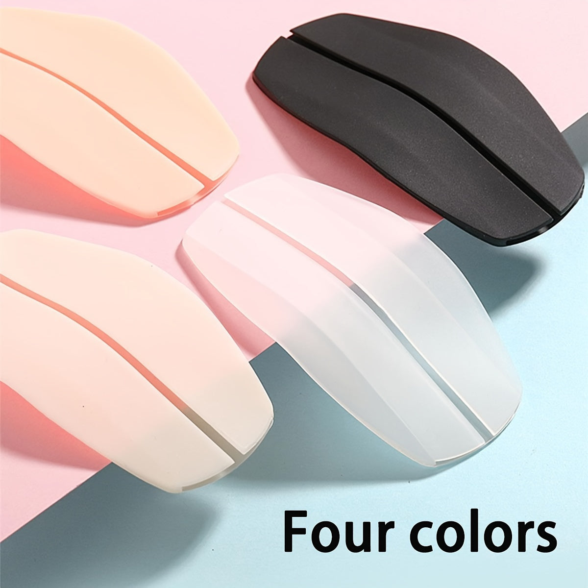 4-Pack Silicone Bra Strap Pads Non-Slip Comfort Support Solid Color Bra Accessories