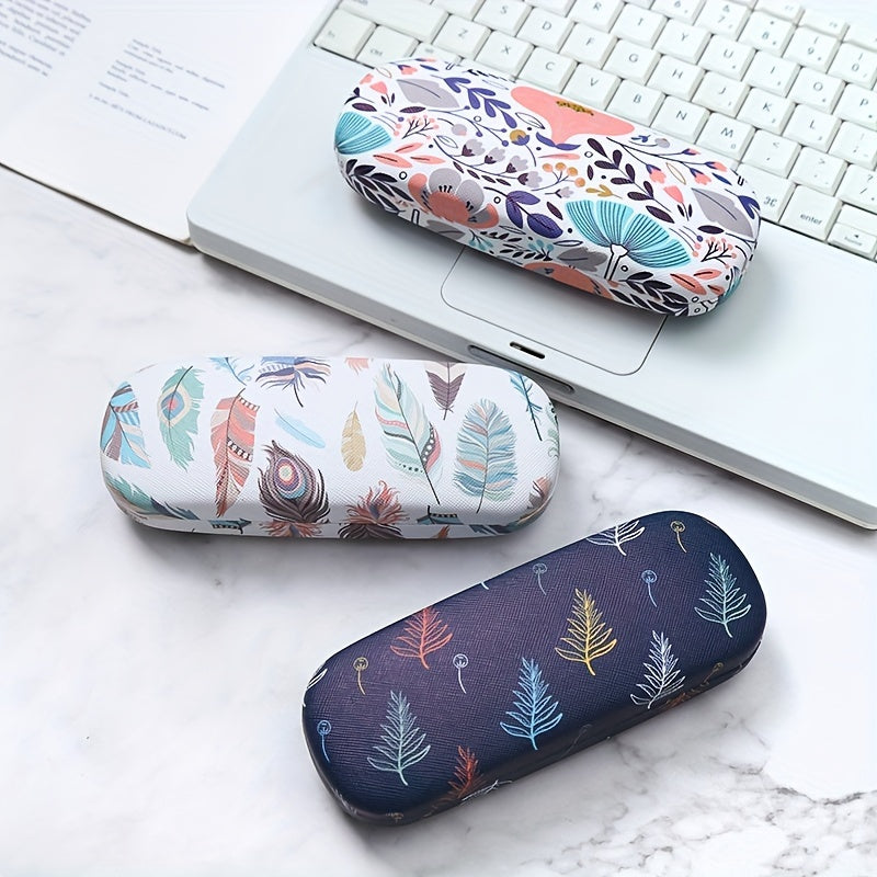 Faux Leather Glasses Case for Men and Women Spacious Eyewear Storage